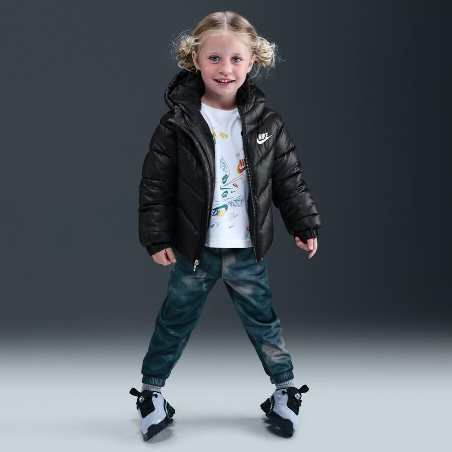 Nike 'All Day Play' gewatteerd peuterjack Zwart - Foto 3