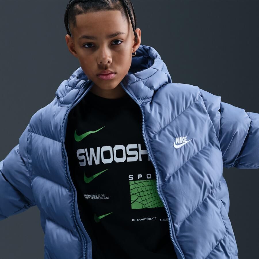 Nike All Day Play gewatteerd Therma-FIT jack met ruime pasvorm voor kids Blauw - Foto 2