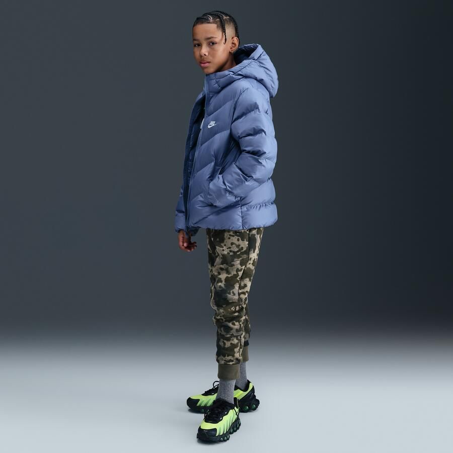 Nike All Day Play gewatteerd Therma-FIT jack met ruime pasvorm voor kids Blauw - Foto 3