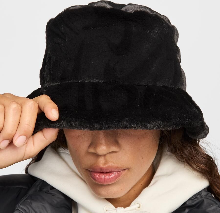 Nike Apex vissershoedje van imitatiebont Zwart - Foto 3