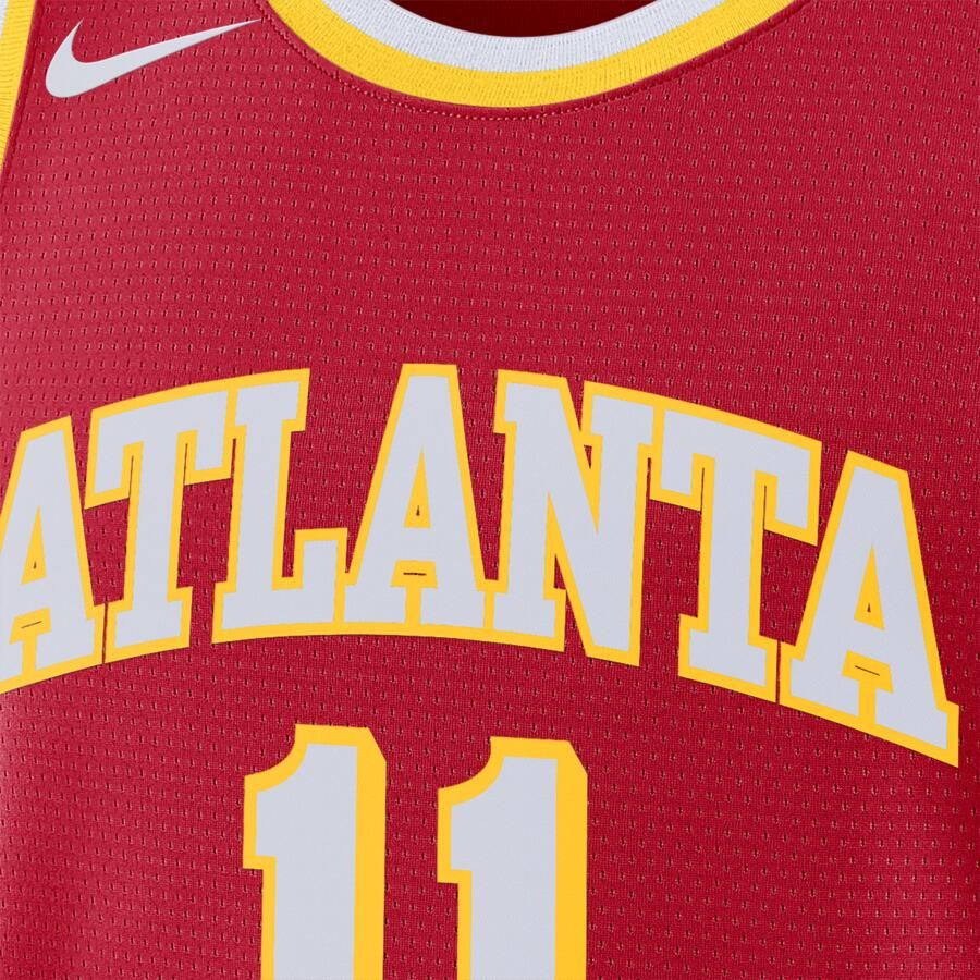 Nike Atlanta Hawks Icon Edition Dri-FIT Swingman NBA-jersey voor heren Rood - Foto 3
