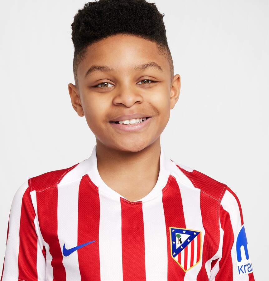 Nike Atlético Madrid 2025 26 Stadium Thuis Dri-FIT replicavoetbalshirt voor kids Rood - Foto 3
