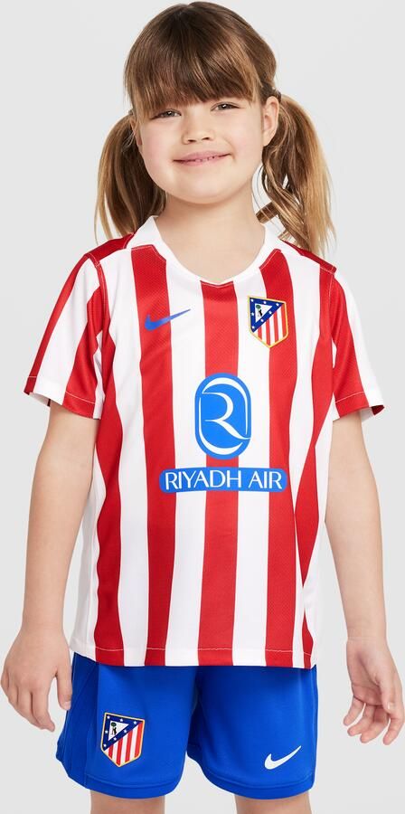 Nike Atlético Madrid 2025 26 Stadium Thuis driedelig replicavoetbaltenue voor kleuters Rood - Foto 3
