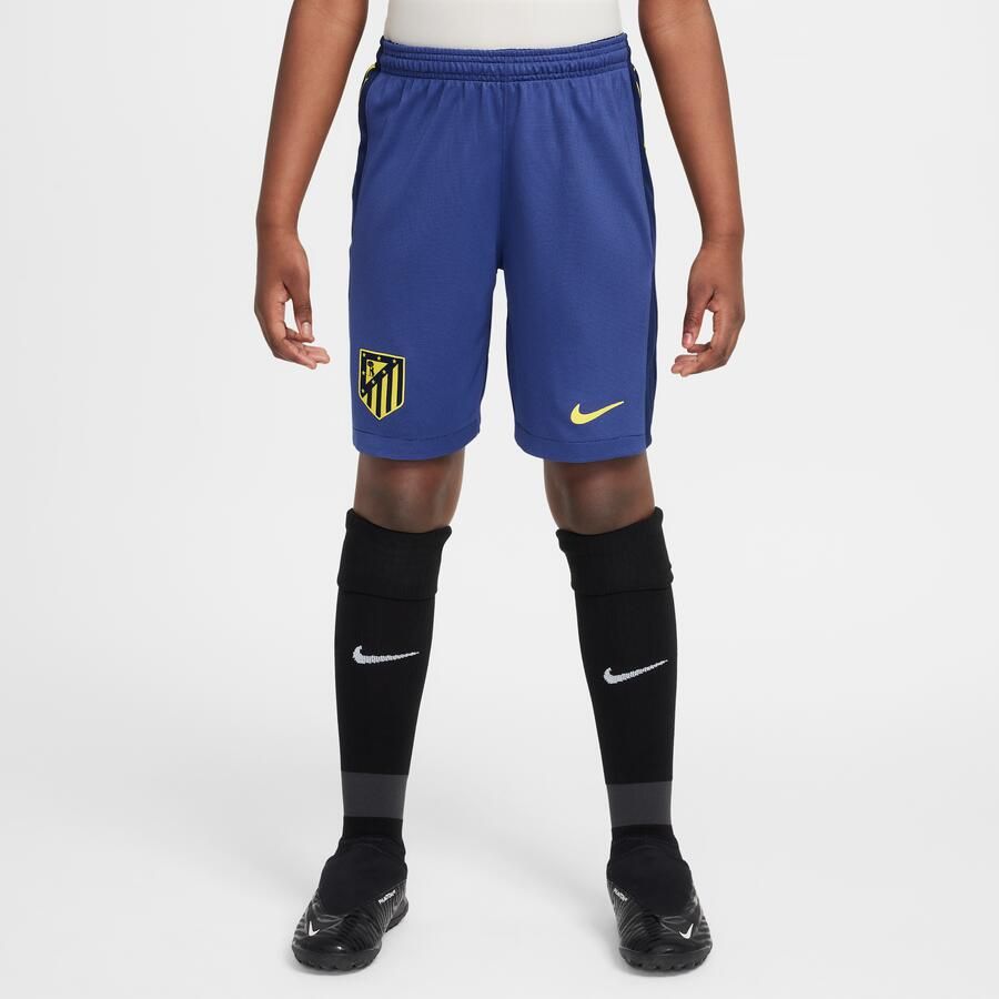 Nike Atlético Madrid 2025 26 Stadium Uit Dri-FIT replicavoetbalshorts voor kids Blauw - Foto 4