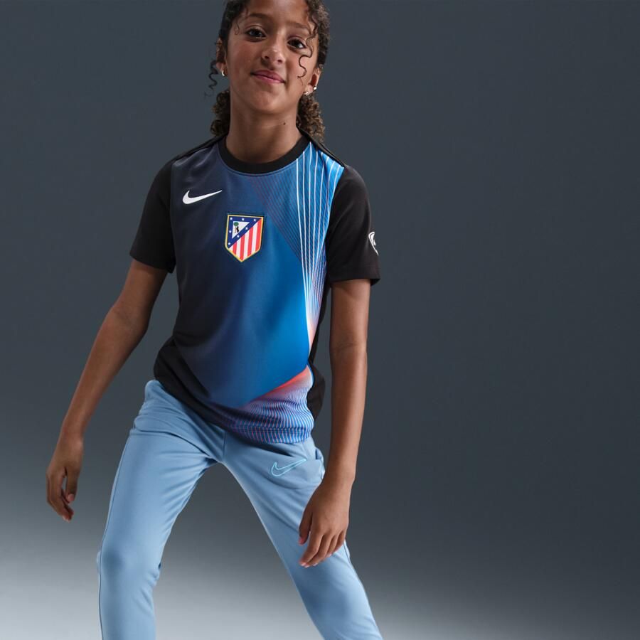 Nike Atlético Madrid Academy Pro Derde Dri-FIT warming-uptop voor kids Zwart - Foto 2