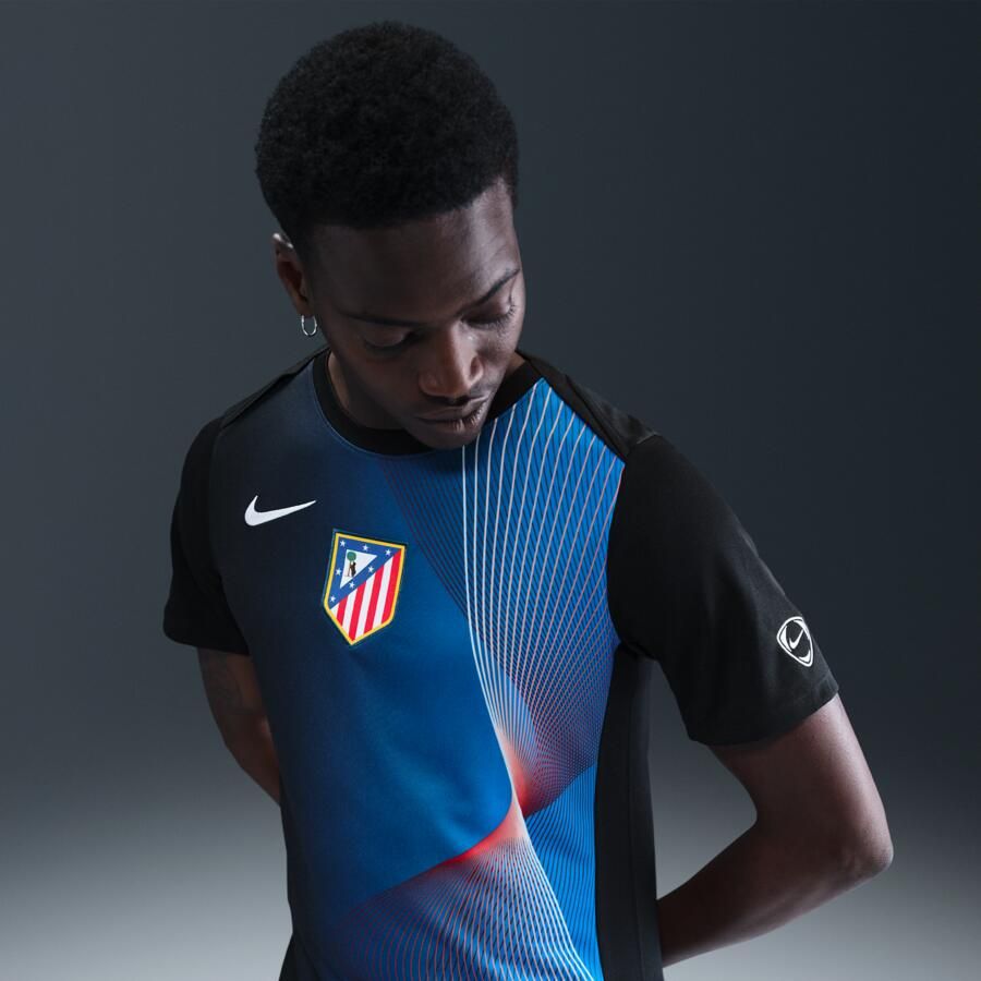 Nike Atlético Madrid Academy Pro Derde Total 90 Dri-FIT warming-uptop voor heren Zwart - Foto 4