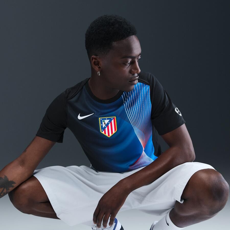 Nike Atlético Madrid Academy Pro Derde Total 90 Dri-FIT warming-uptop voor heren Zwart - Foto 2
