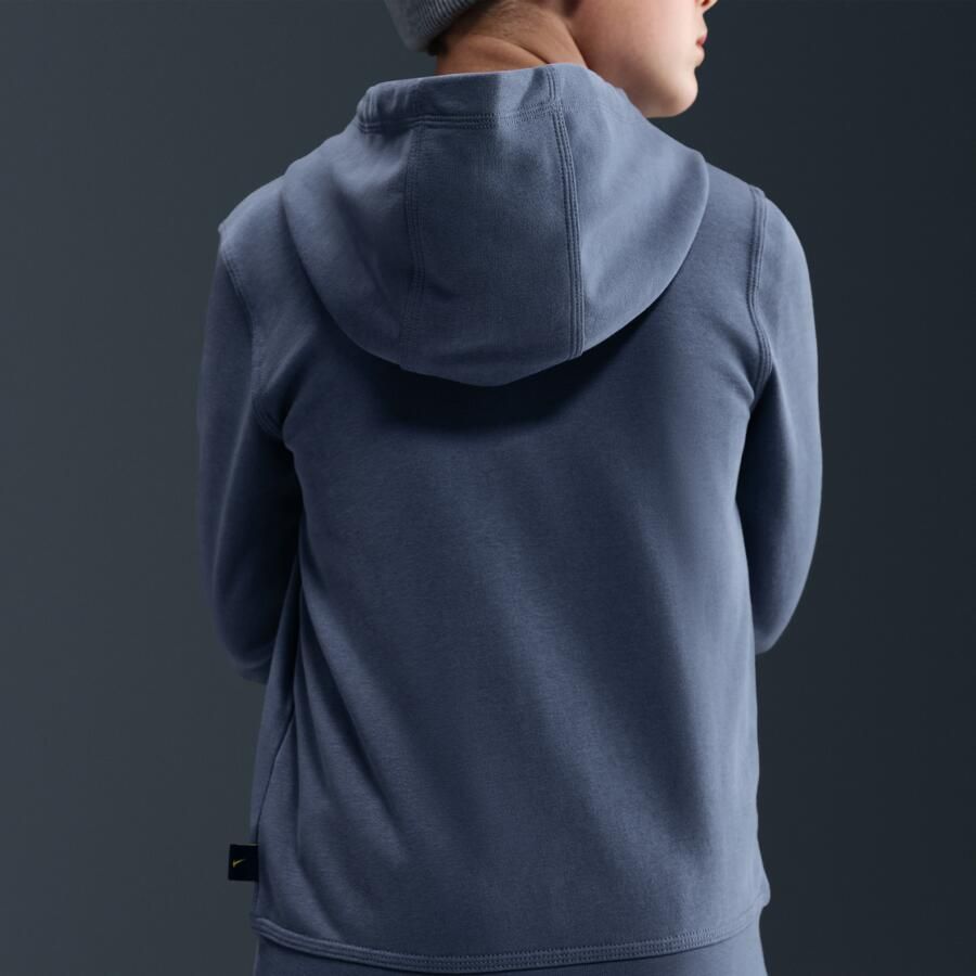 Nike Atlético Madrid Club voetbalhoodie met rits over de hele lengte voor jongens Blauw