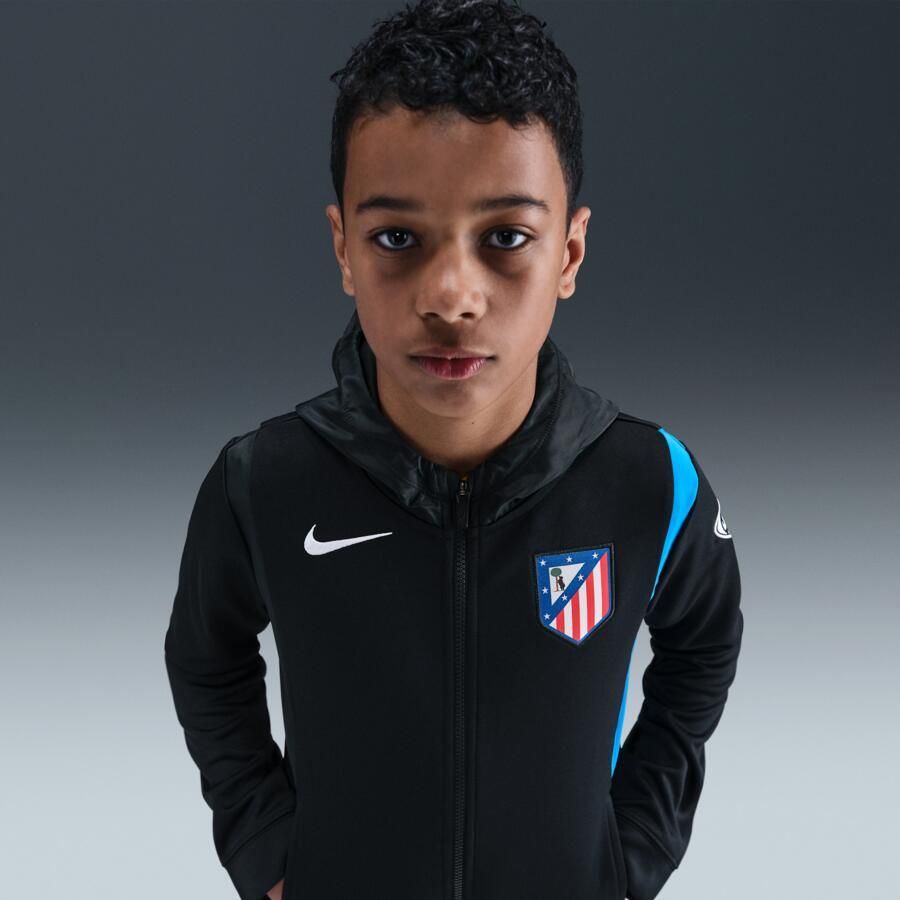 Nike Atlético Madrid Derde Total 90 geweven voetbaltrainingspak voor kids Zwart