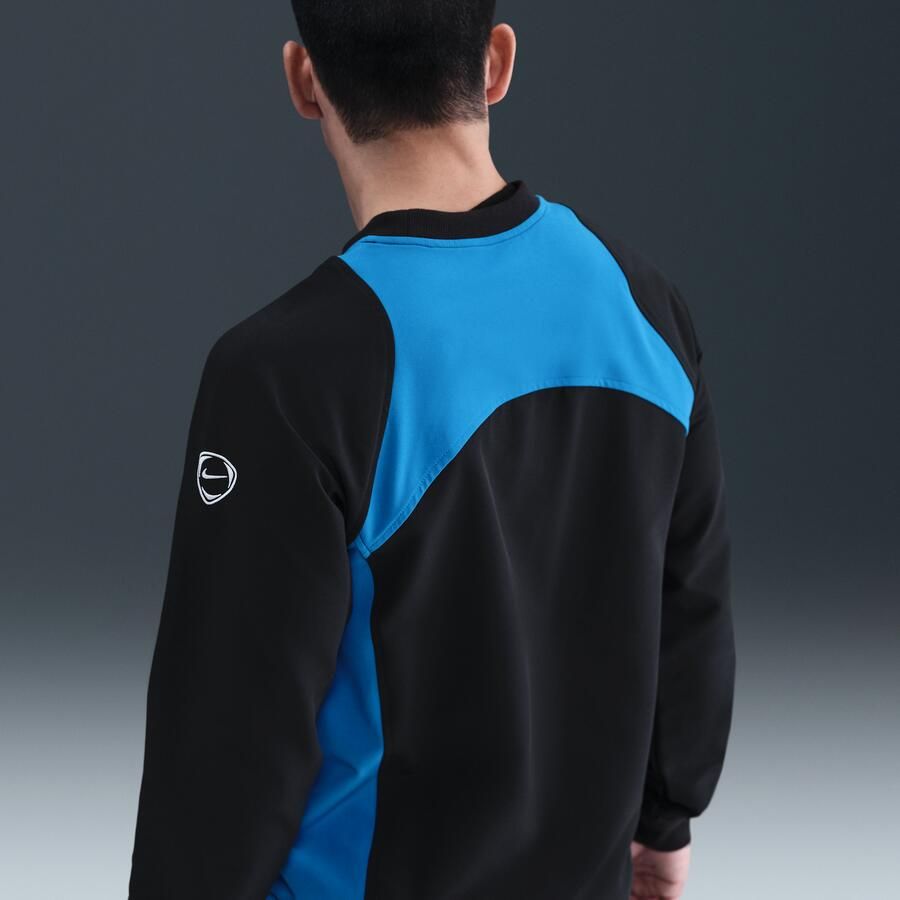 Nike Atlético Madrid Derde Total 90 voetbaltop met ronde hals voor heren Zwart