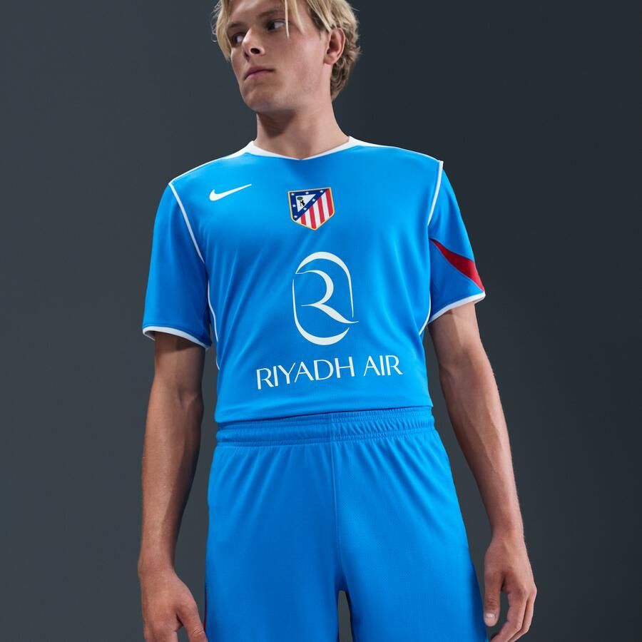 Nike Atlético Madrid 2025 26 Stadium Derde Total 90 replicavoetbalshorts met Dri-FIT voor heren Blauw