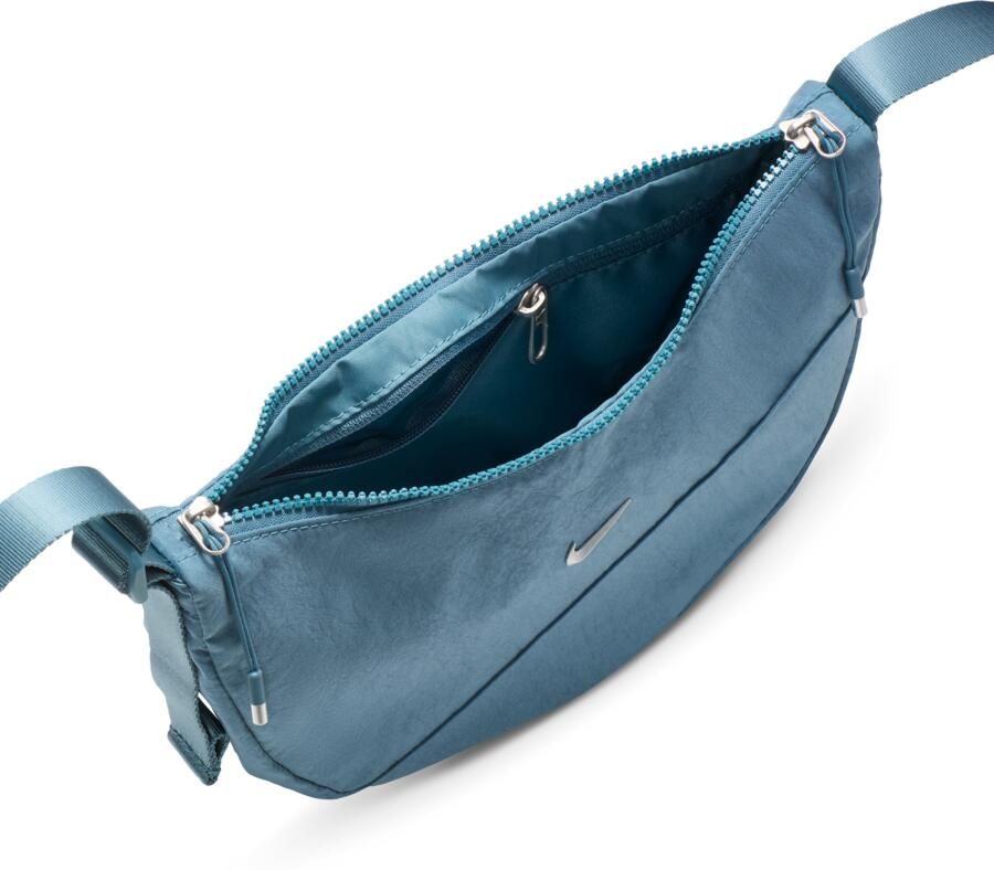 Nike Aura crescent crossbodytas (4 liter) Blauw