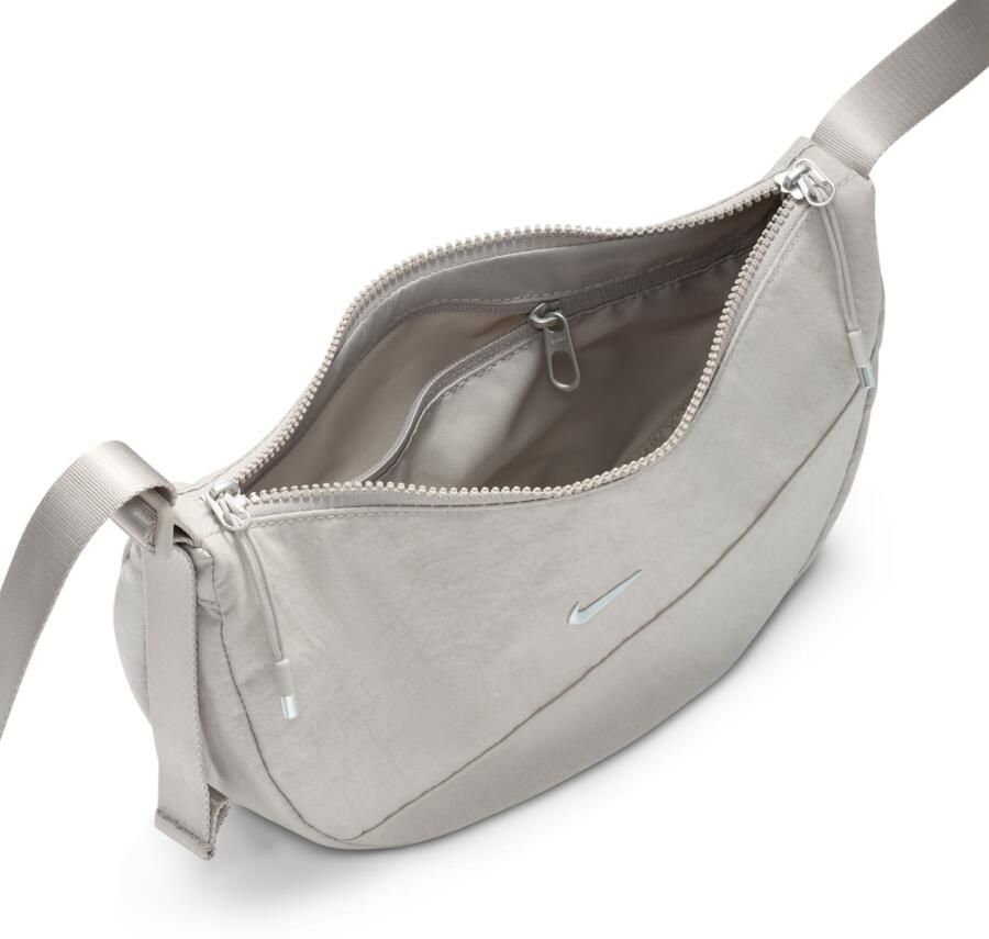 Nike Aura crescent crossbodytas (4 liter) Grijs