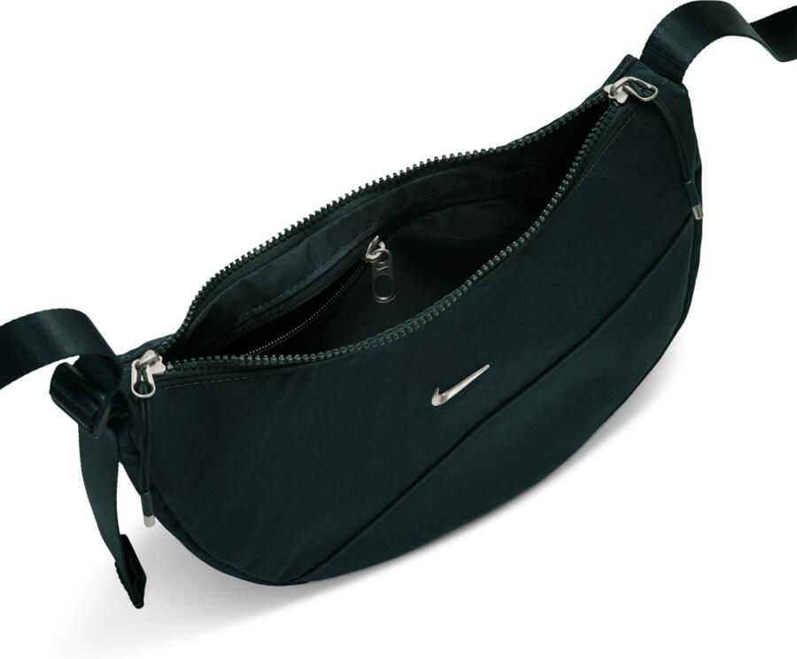 Nike Aura crescent crossbodytas (4 liter) Groen