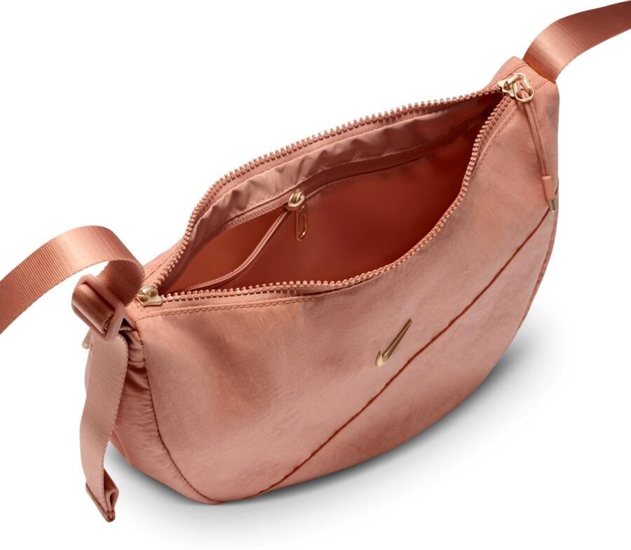 Nike Aura crescent crossbodytas (4 liter) Roze