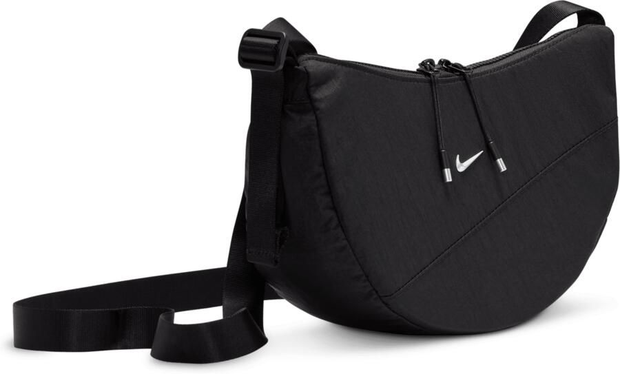 Nike Aura crescent crossbodytas (4 liter) Zwart - Foto 4