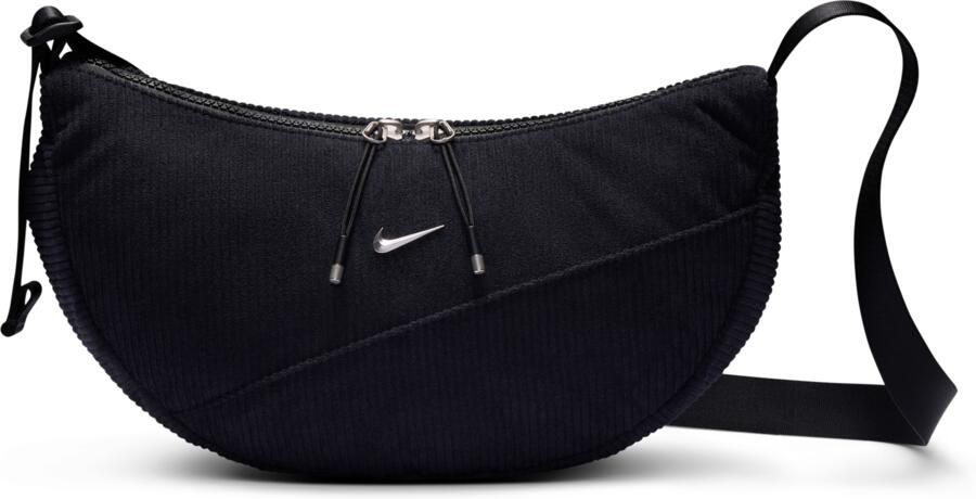 Nike Aura crescent crossbodytas (4 liter) Zwart - Foto 4