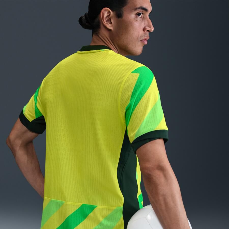 Nike Australië 2025 26 Match Thuis Dri-FIT ADV authentiek voetbalshirt voor heren Geel
