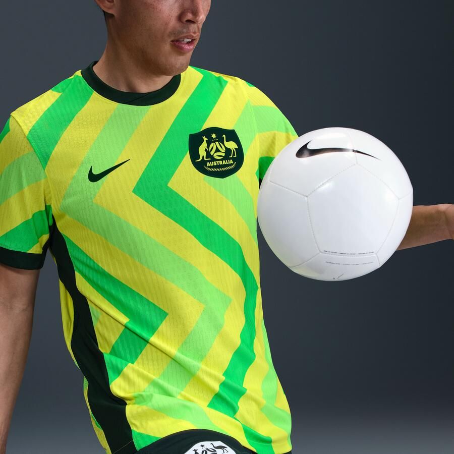 Nike Australië 2025 26 Match Thuis Dri-FIT ADV authentiek voetbalshirt voor heren Geel - Foto 2