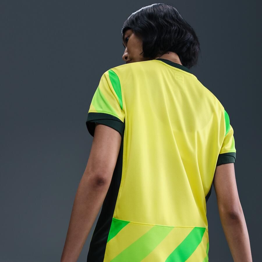 Nike Australië 2025 26 Stadium Thuis Dri-FIT replicavoetbalshirt voor dames Geel