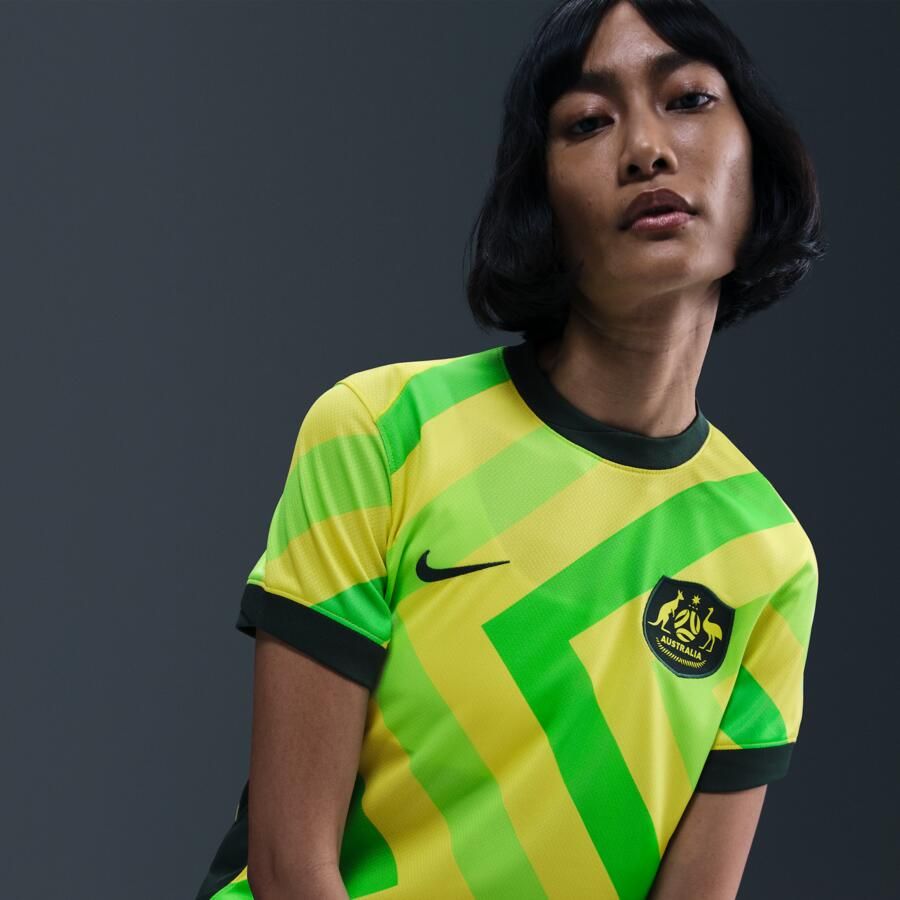 Nike Australië 2025 26 Stadium Thuis Dri-FIT replicavoetbalshirt voor dames Geel - Foto 2