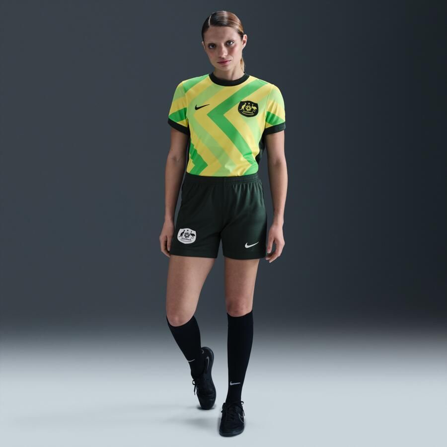 Nike Australië 2025 26 Stadium Thuis Dri-FIT replicavoetbalshorts voor dames Groen - Foto 4