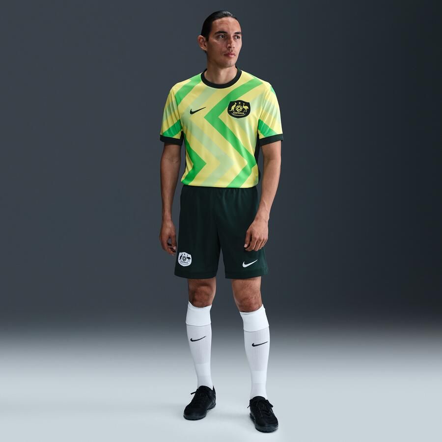 Nike Australië 2025 26 Stadium Thuis Dri-FIT replicavoetbalshorts voor heren Groen - Foto 3