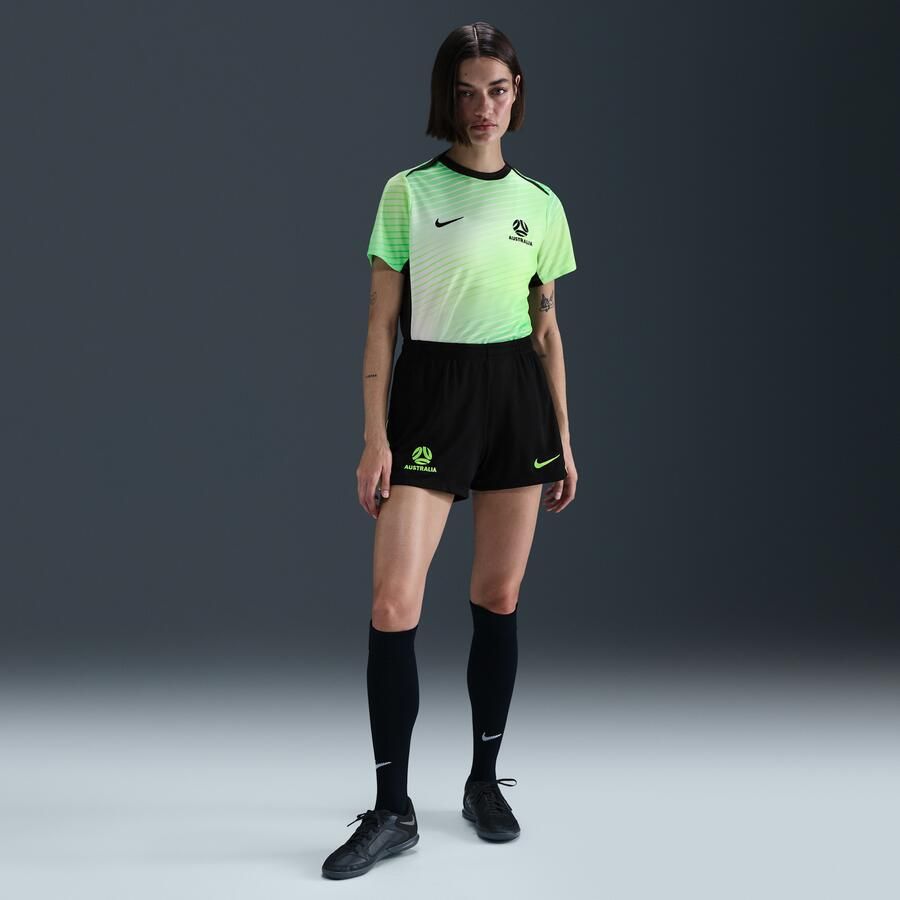Nike Australië Academy Pro Dri-FIT knit voetbalshorts voor dames Zwart - Foto 3