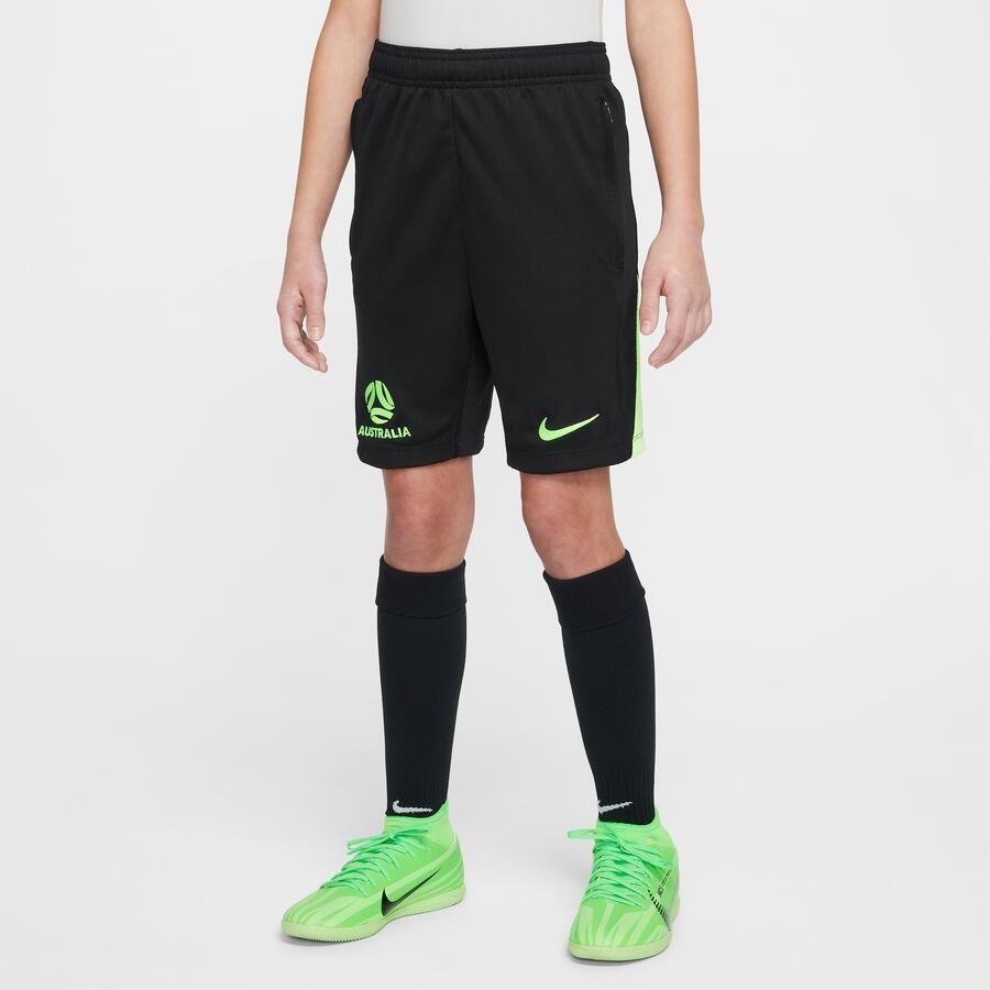 Nike Australië Academy Pro Dri-FIT knit voetbalshorts voor kids Zwart - Foto 4