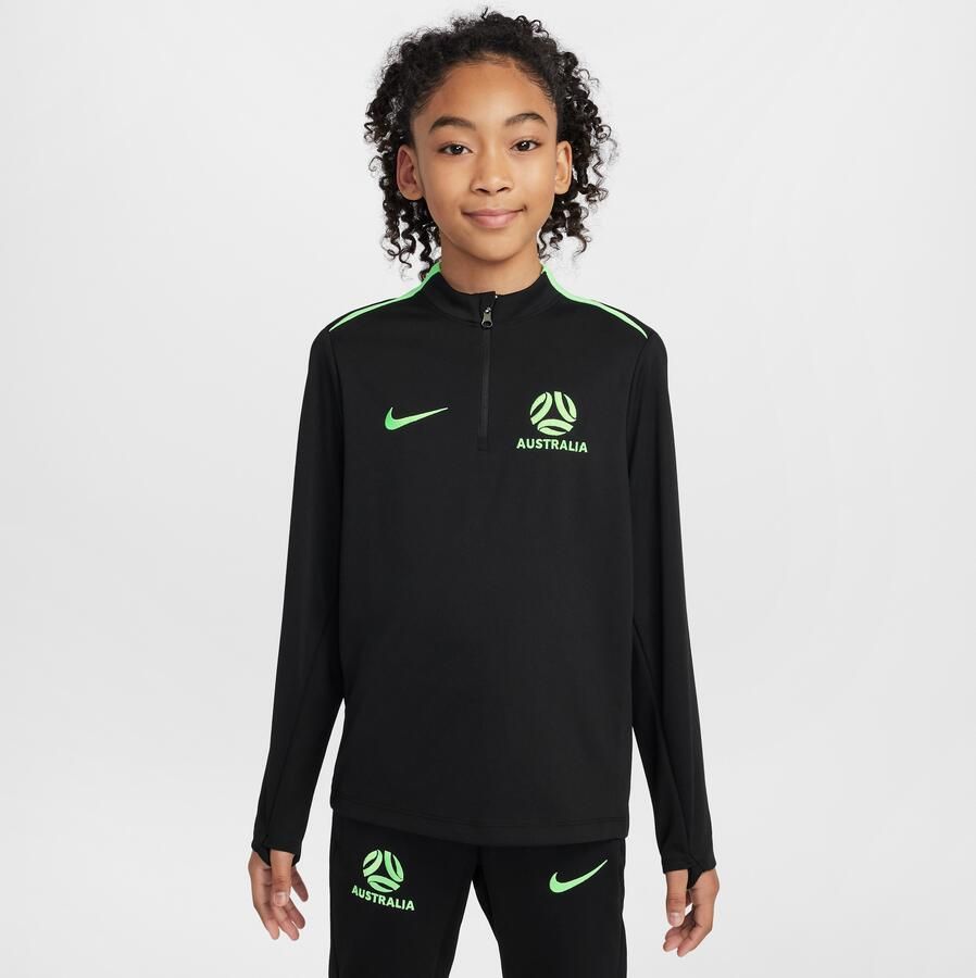 Nike Australië Academy Pro Dri-FIT knit voetbaltrainingstop voor kids Zwart - Foto 4