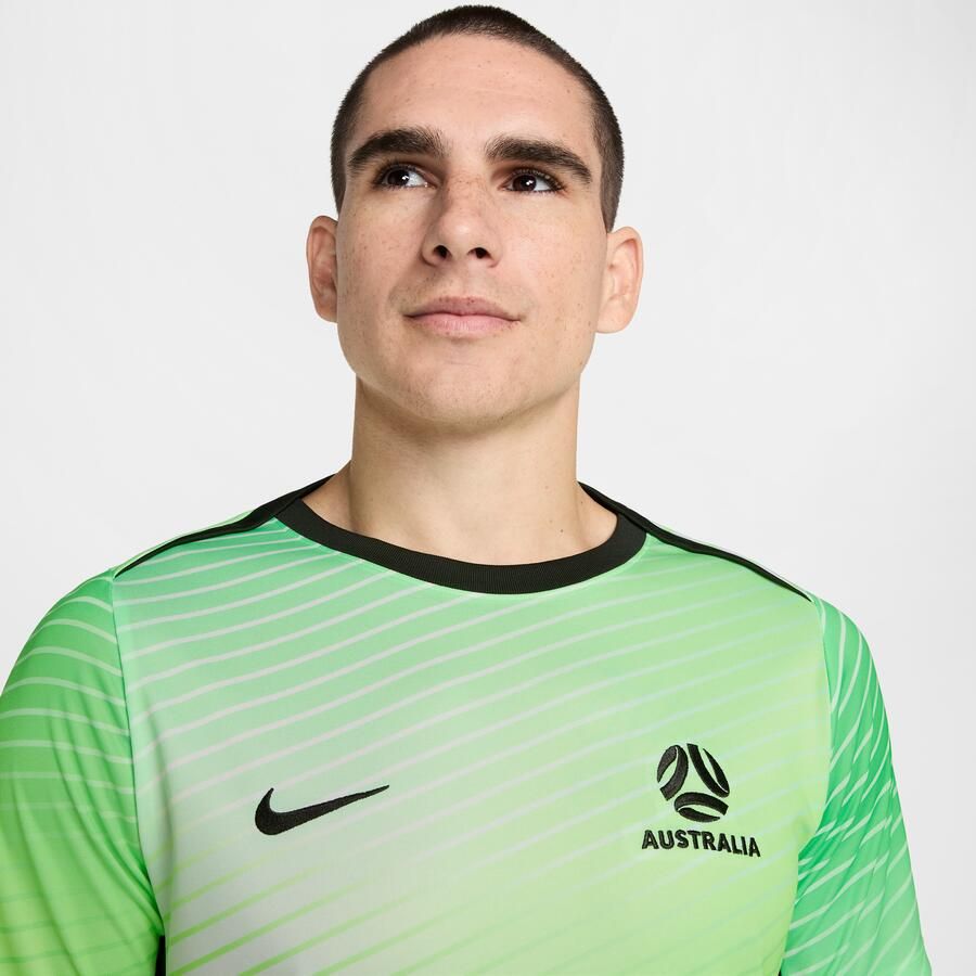 Nike Australië Academy Pro Dri-FIT warming-up voetbaltop met korte mouwen voor heren Groen - Foto 2