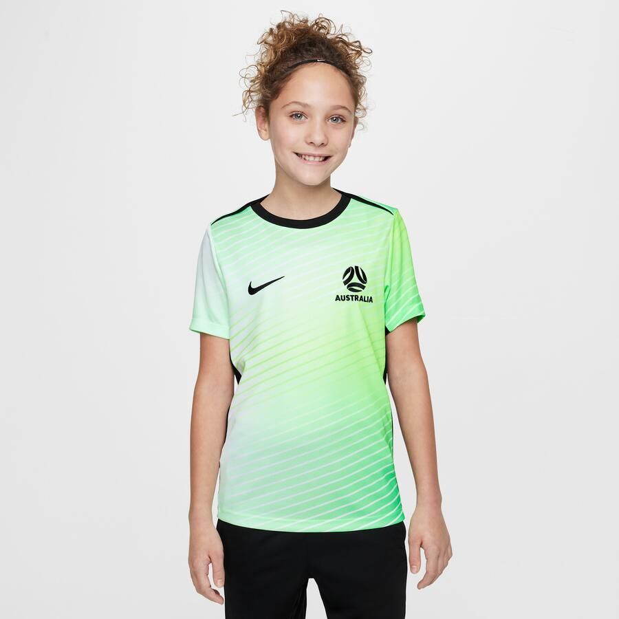 Nike Australië Academy Pro Dri-FIT warming-uptop met korte mouwen voor kids Groen - Foto 4