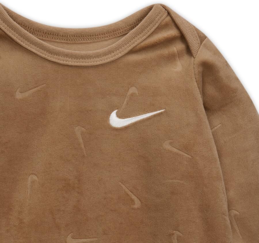 Nike Baby Essentials babyset met rompertje en broek (0–6 maanden) Bruin