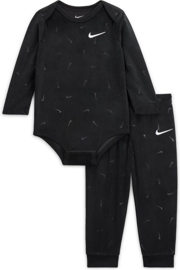 Nike Baby Essentials babyset met rompertje en broek (6-12 maanden) Zwart - Foto 2