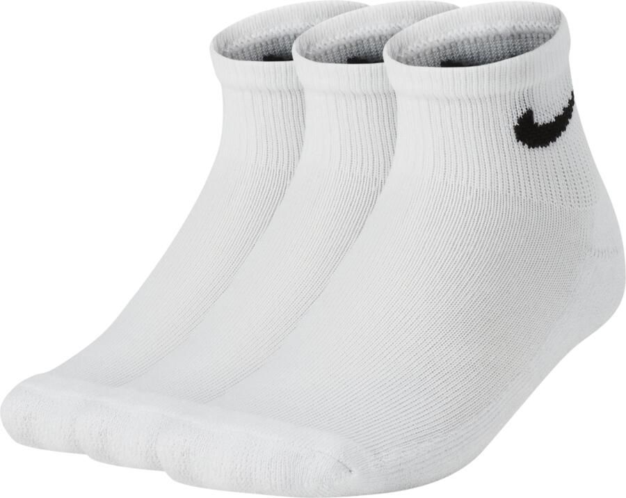 Nike Basics enkelsokken voor kinderen (3 paar) Wit