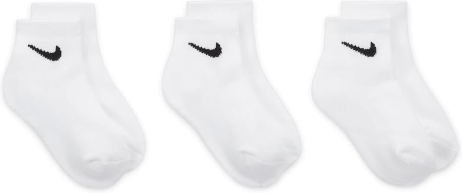 Nike Basics enkelsokken voor kinderen (3 paar) Wit - Foto 4