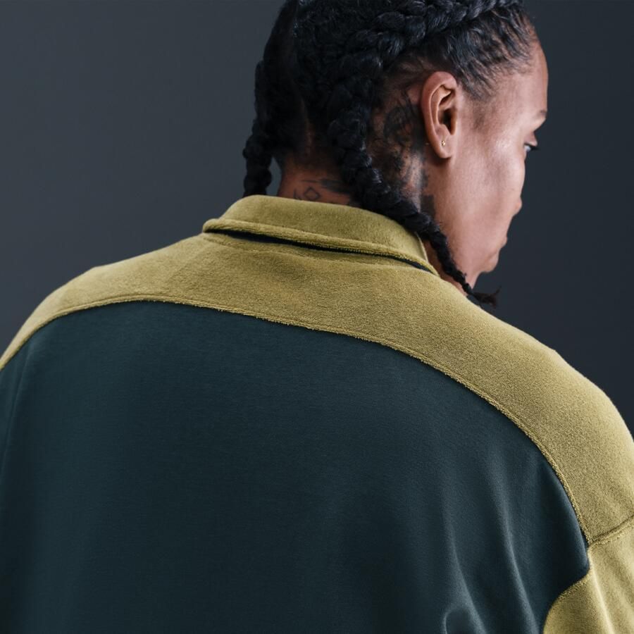 Nike basketbaltop met rits voor dames Groen