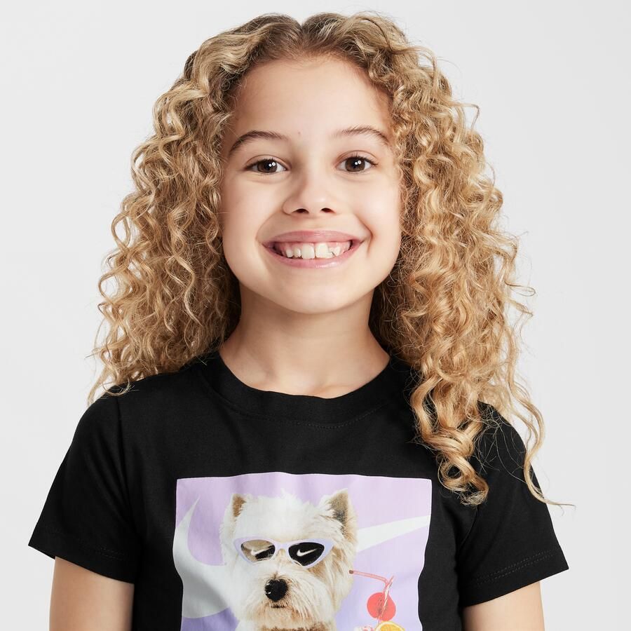 Nike Bopa Pup T-shirt voor kleuters Zwart