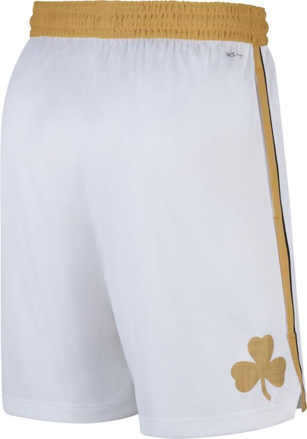 Nike Boston Celtics City Edition Swingman NBA-herenshorts met Dri-FIT Wit