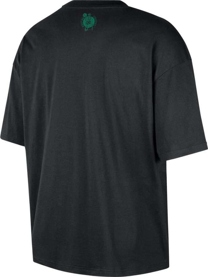 Nike Boston Celtics Courtside Boxy NBA boxy T-shirt voor heren Zwart