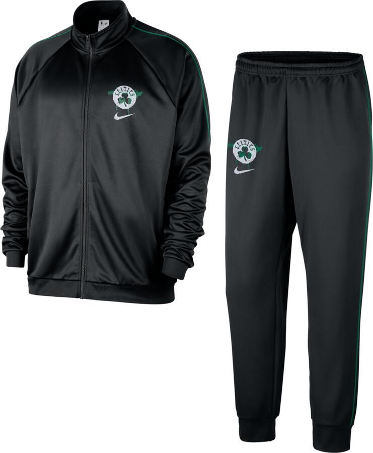 Nike Boston Celtics Courtside NBA Club Peak trainingspak voor heren Zwart