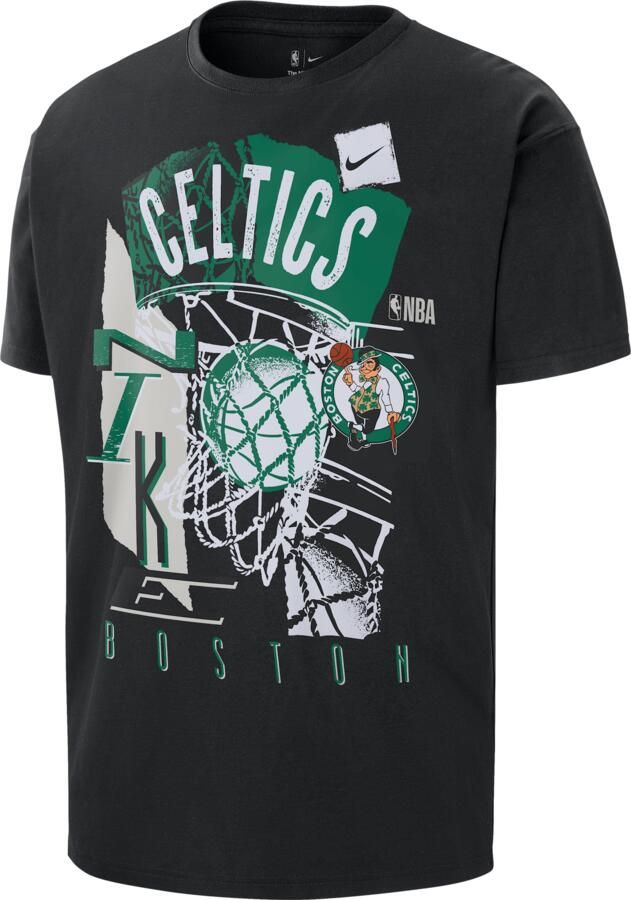 Nike Boston Celtics Courtside NBA vintage shirt voor heren Zwart - Foto 2