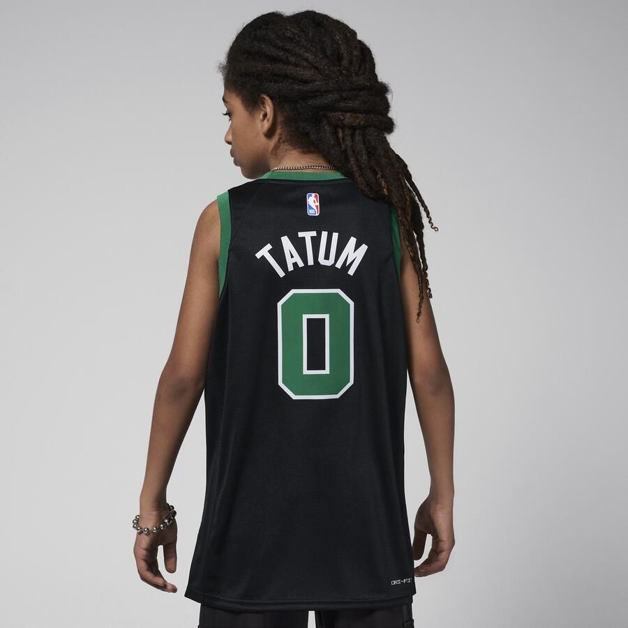 Nike Boston Celtics Statement Edition Swingman Dri-FIT jersey voor kids Zwart - Foto 4