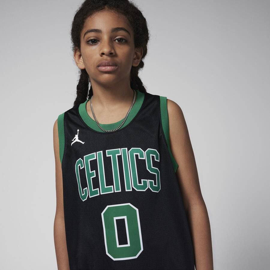Nike Boston Celtics Statement Edition Swingman Dri-FIT jersey voor kids Zwart