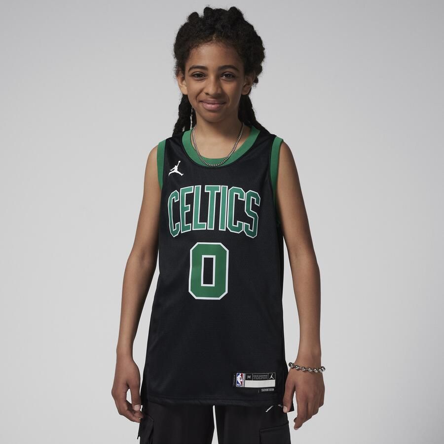 Nike Boston Celtics Statement Edition Swingman Dri-FIT jersey voor kids Zwart - Foto 3