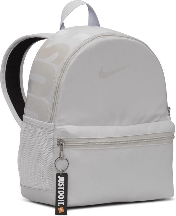Nike Brasilia JDI Minirugzak voor kids (11 liter) Grijs