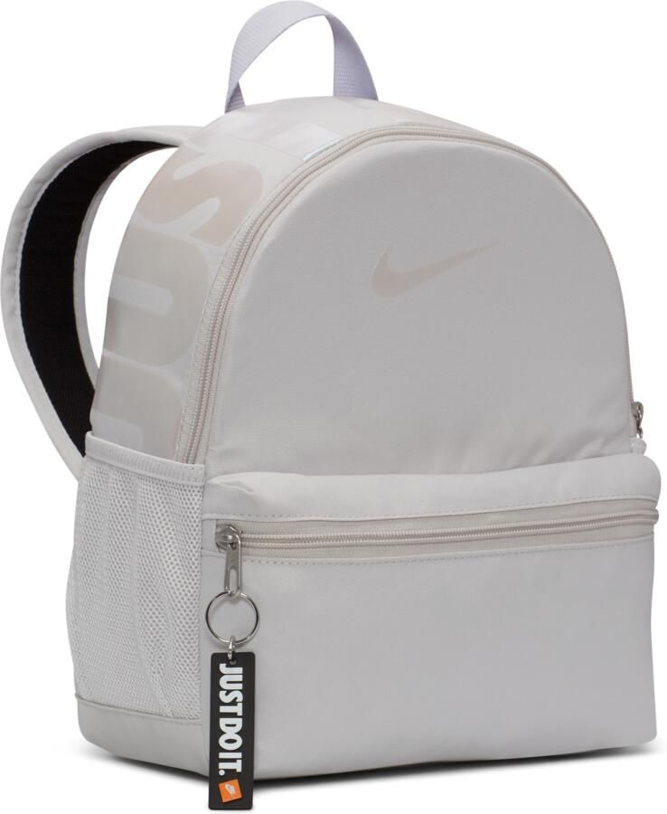 Nike Brasilia JDI Minirugzak voor kids (11 liter) Grijs