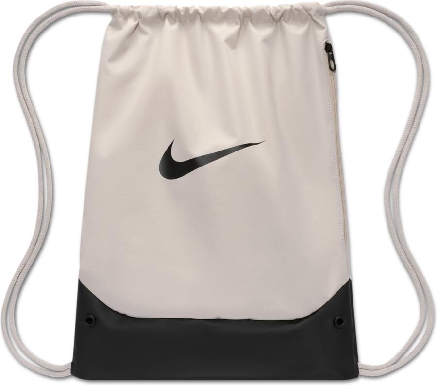 Nike Brasilia Tas met trekkoord (18 liter) Grijs
