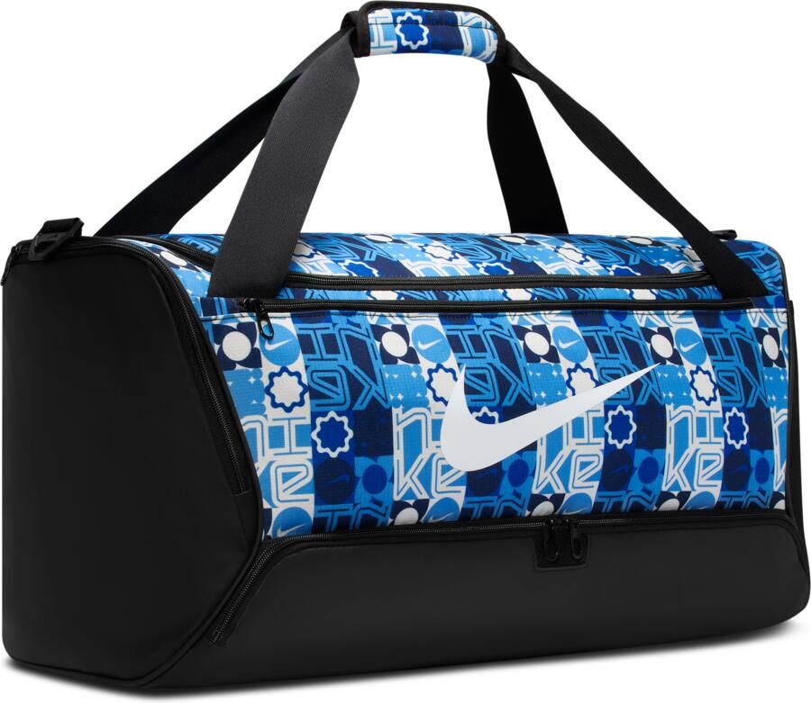 Nike Brasilia Trainingstas (medium 60 liter) Blauw