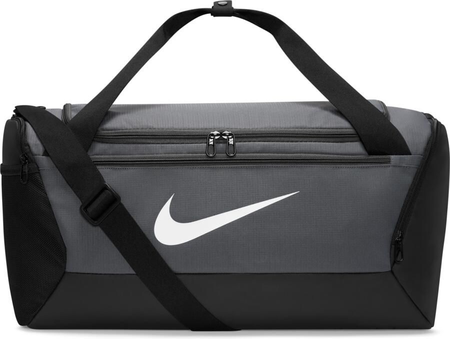Nike Brasilia trainingstas (small 41 liter) Grijs